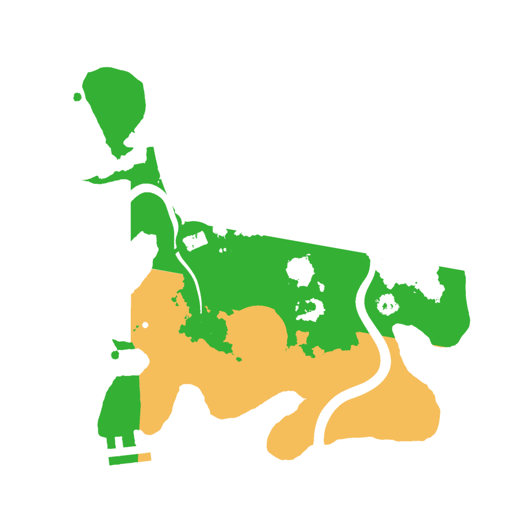 Biome Rust Map: Procedural Map, Size: 2500, Seed: 1534257467