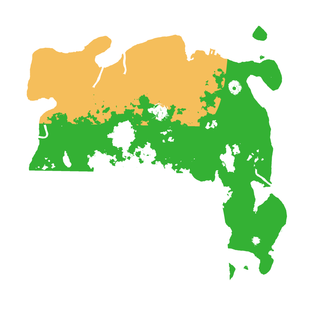 Biome Rust Map: Procedural Map, Size: 3550, Seed: 146604