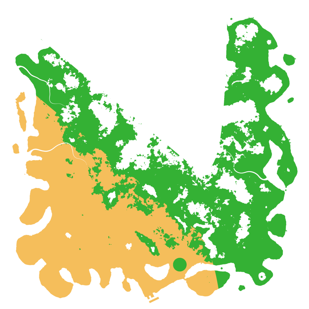 Biome Rust Map: Procedural Map, Size: 6000, Seed: 1216671471