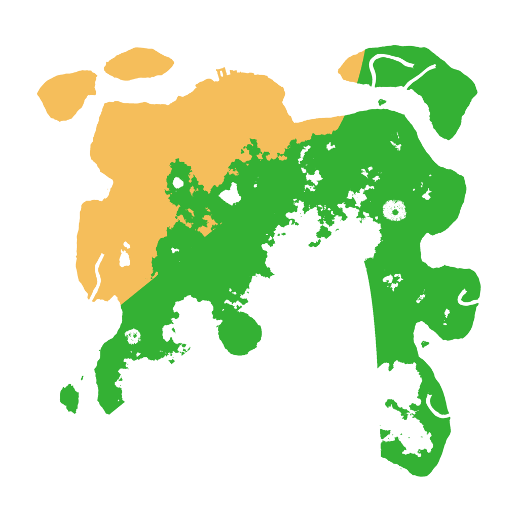 Biome Rust Map: Procedural Map, Size: 3500, Seed: 6718395