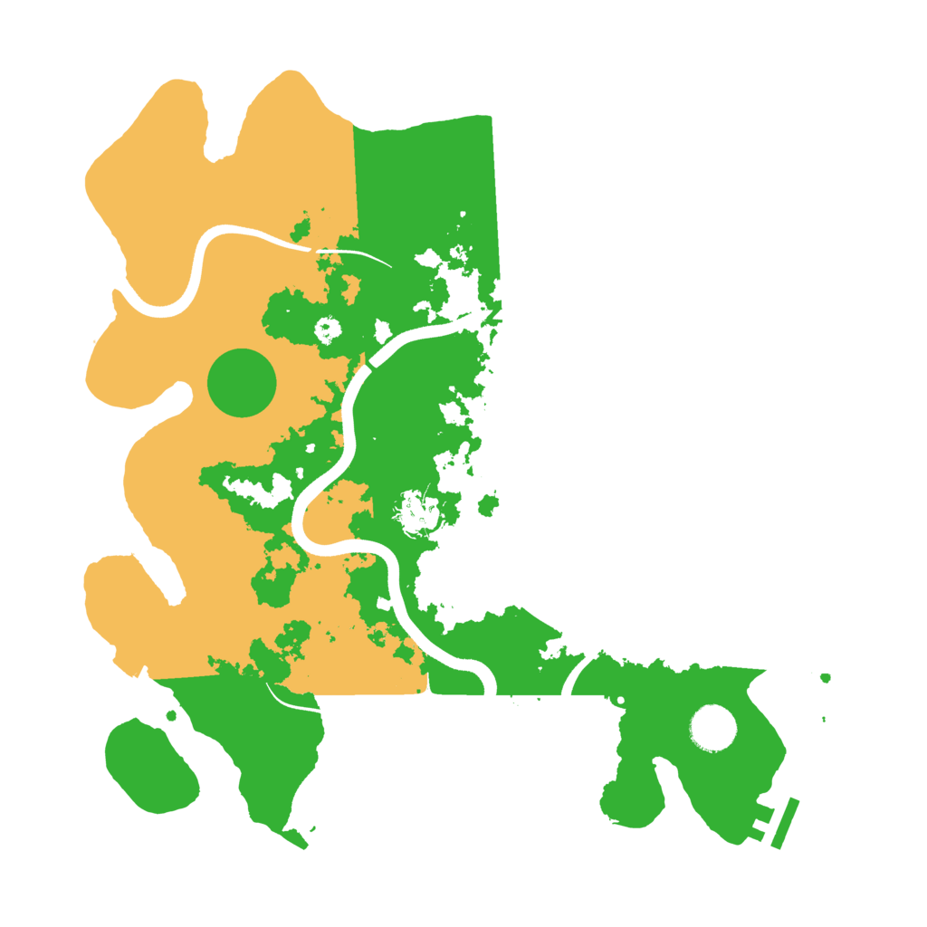 Biome Rust Map: Procedural Map, Size: 3550, Seed: 576098