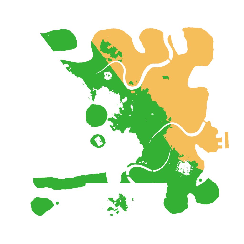 Biome Rust Map: Procedural Map, Size: 3000, Seed: 298267