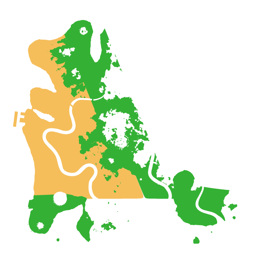 Biome Rust Map: Procedural Map, Size: 3500, Seed: 5525