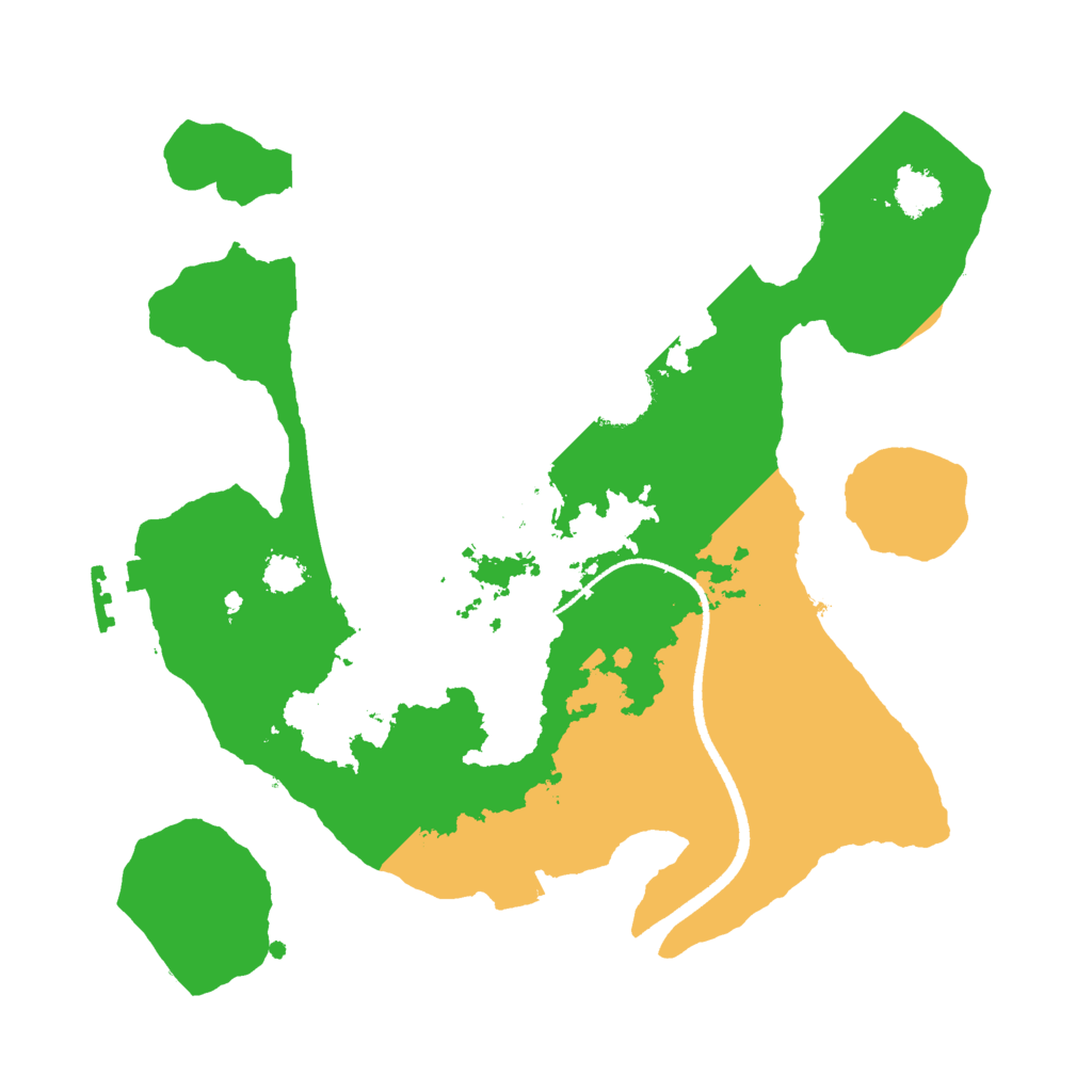 Biome Rust Map: Procedural Map, Size: 2500, Seed: 1241924823