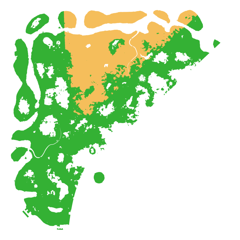Biome Rust Map: Procedural Map, Size: 6000, Seed: 6639