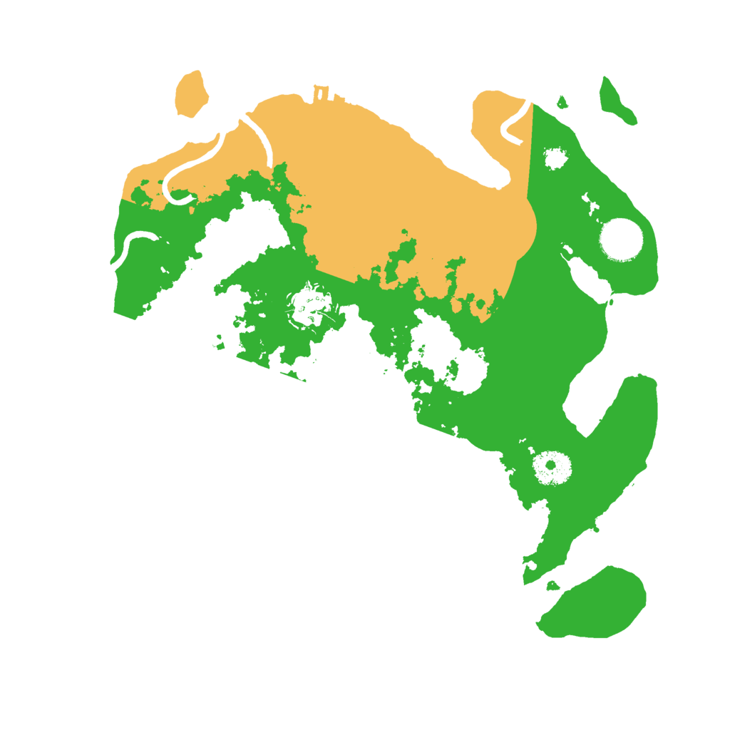 Biome Rust Map: Procedural Map, Size: 3000, Seed: 2054258127