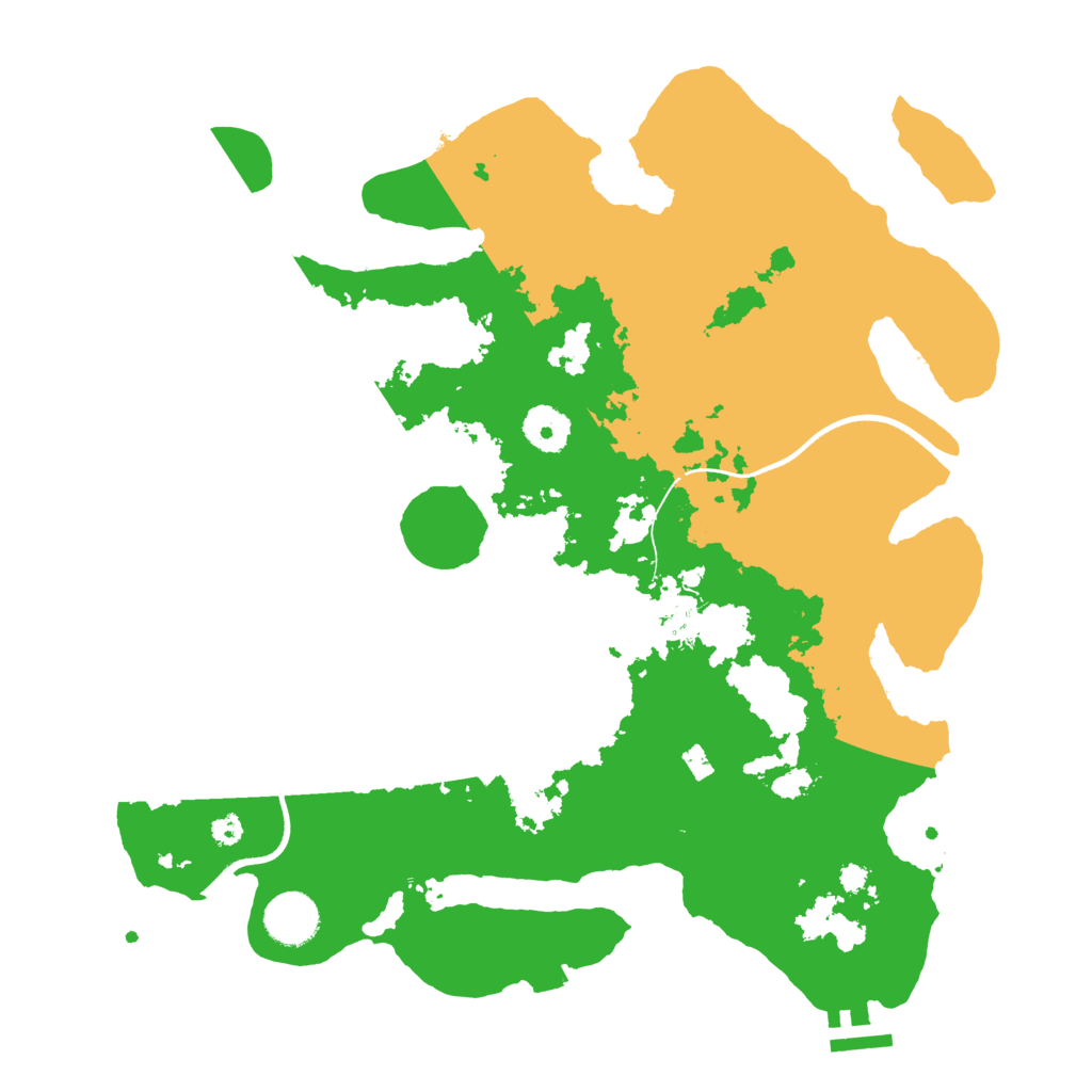 Biome Rust Map: Procedural Map, Size: 3550, Seed: 877890