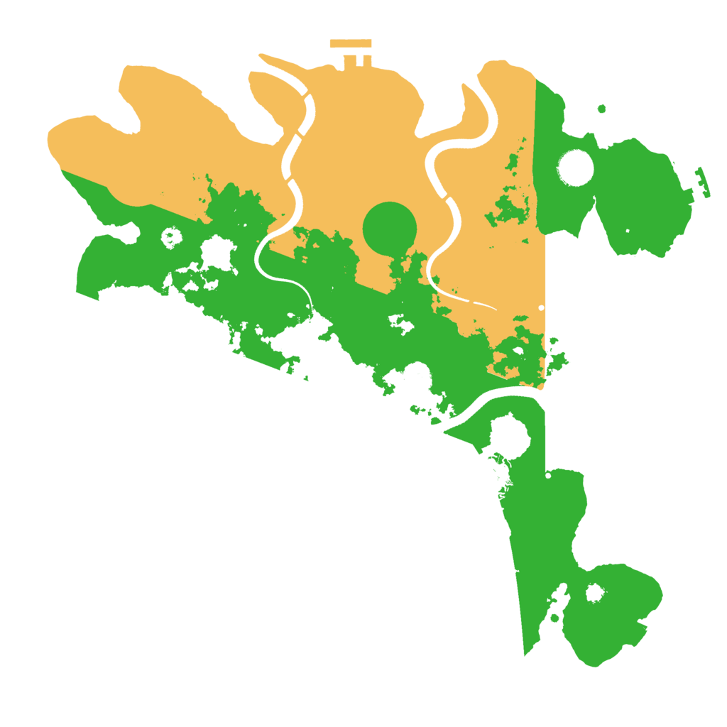 Biome Rust Map: Procedural Map, Size: 3550, Seed: 343975
