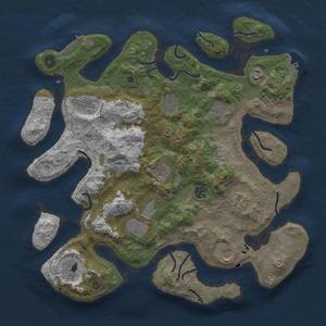 Thumbnail Rust Map: Procedural Map, Size: 4000, Seed: 2968657, 19 Monuments