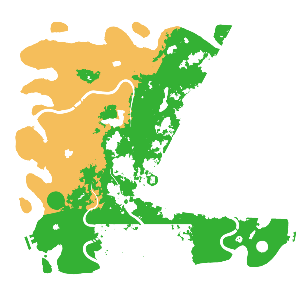 Biome Rust Map: Procedural Map, Size: 4500, Seed: 110301