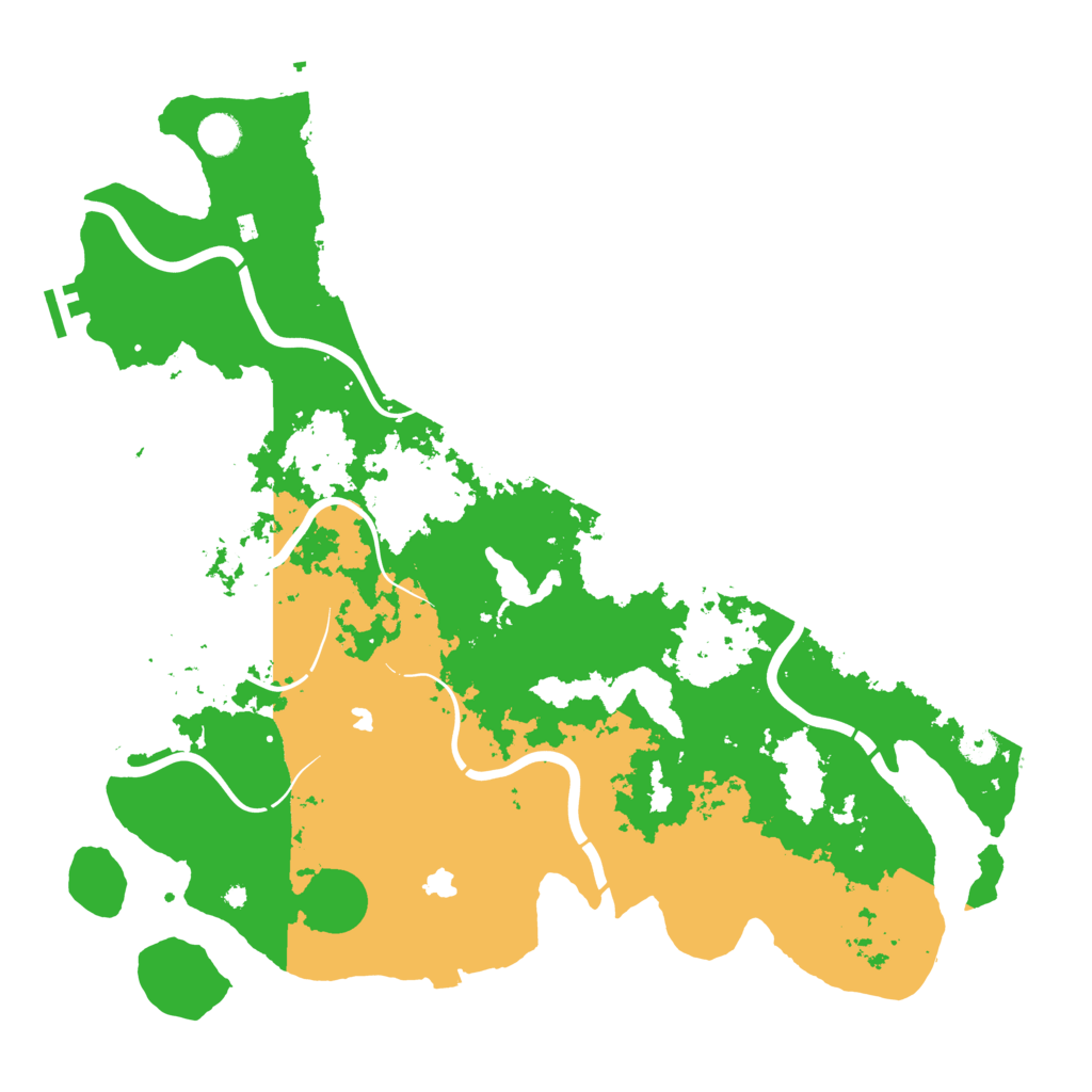 Biome Rust Map: Procedural Map, Size: 4500, Seed: 5131496