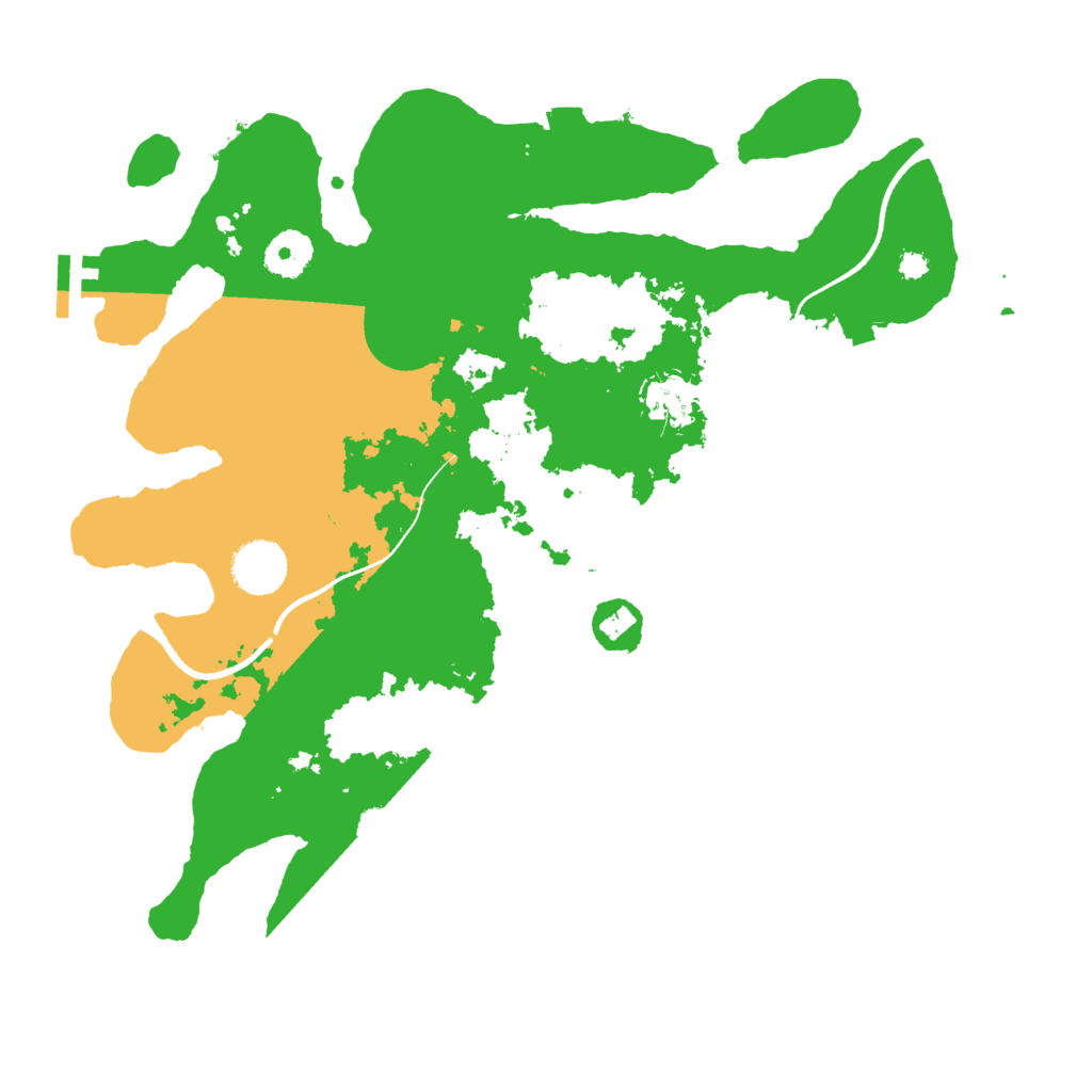 Biome Rust Map: Procedural Map, Size: 3500, Seed: 89525