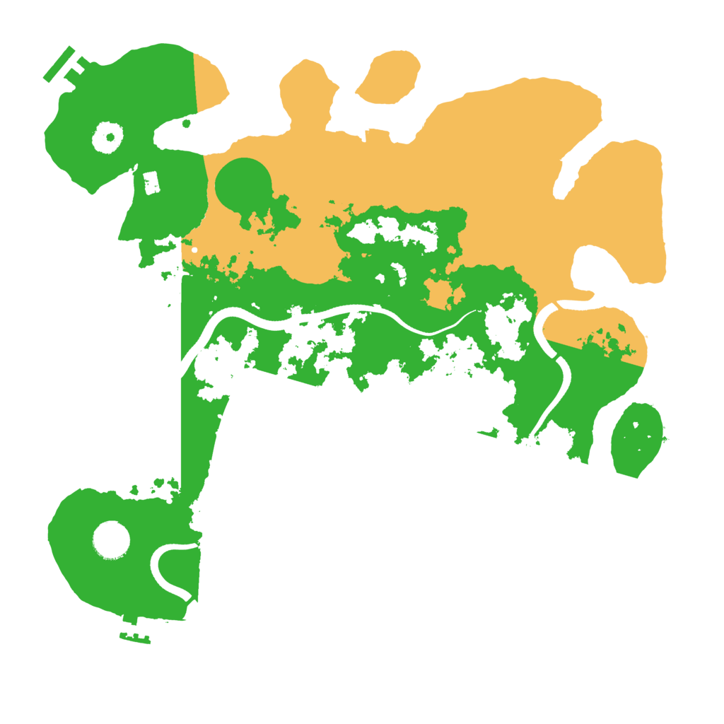 Biome Rust Map: Procedural Map, Size: 3500, Seed: 1556