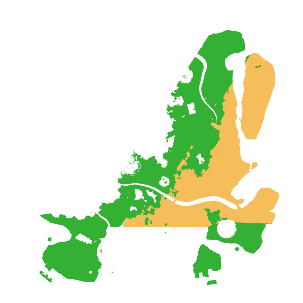 Biome Rust Map: Procedural Map, Size: 3000, Seed: 225225