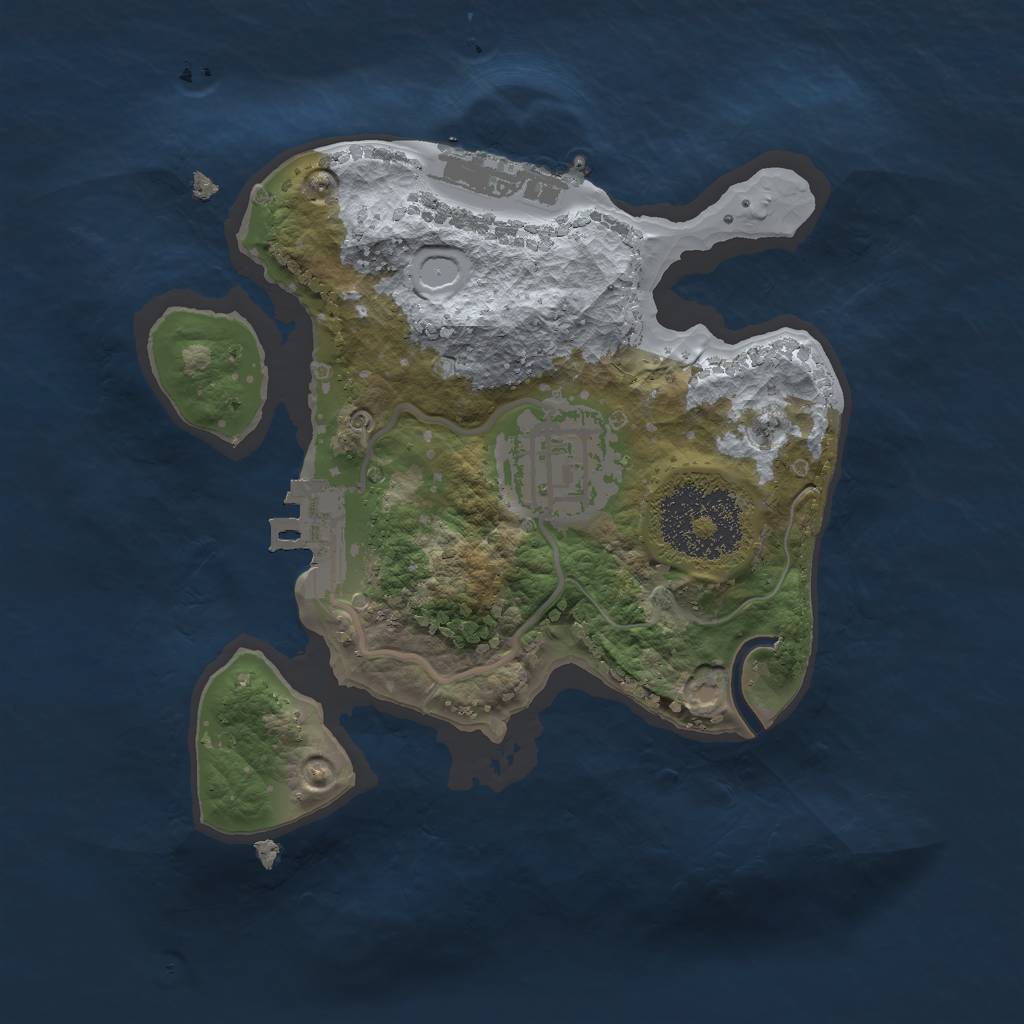 Rust Map: Procedural Map, Size: 1900, Seed: 20011, 6 Monuments