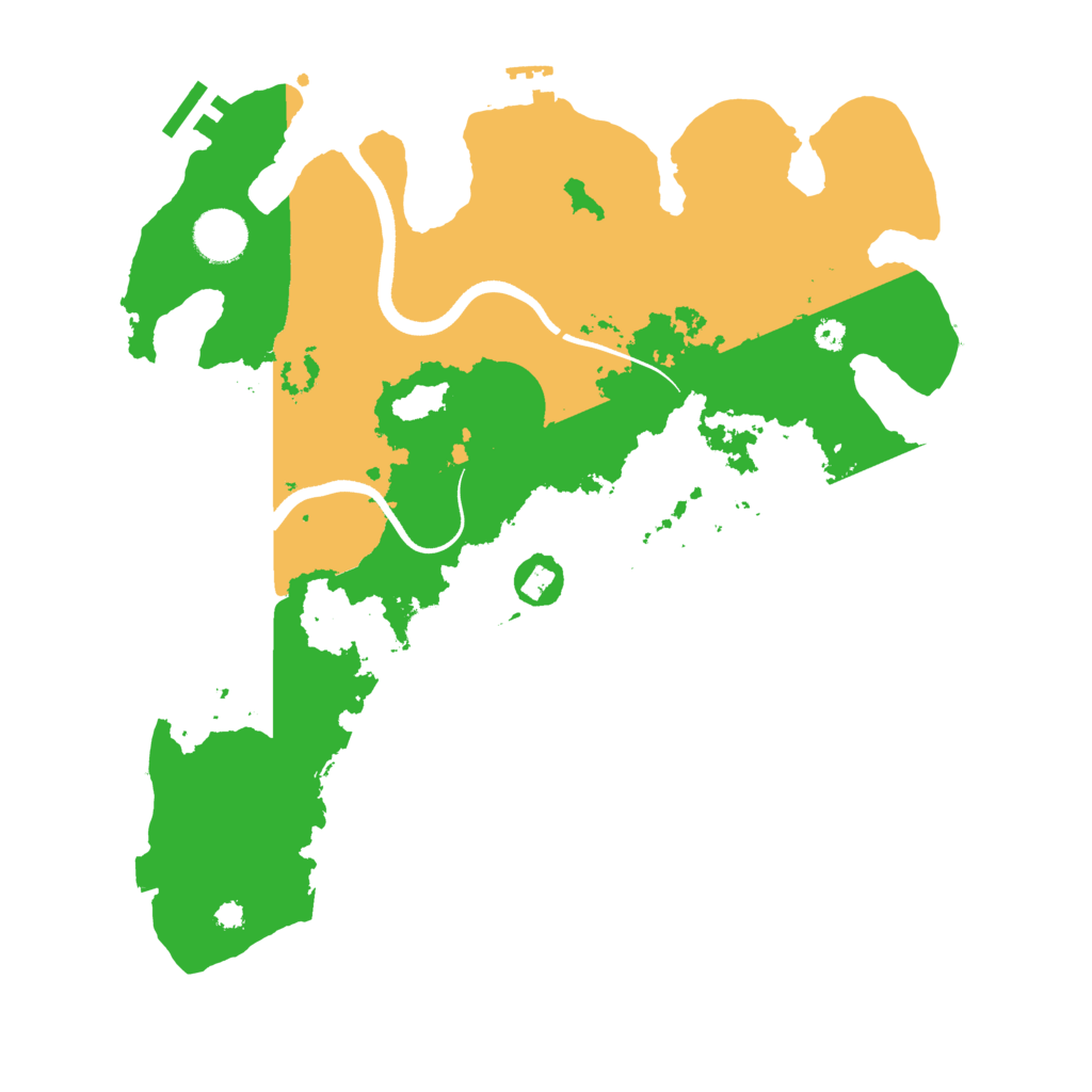 Biome Rust Map: Procedural Map, Size: 3550, Seed: 73545