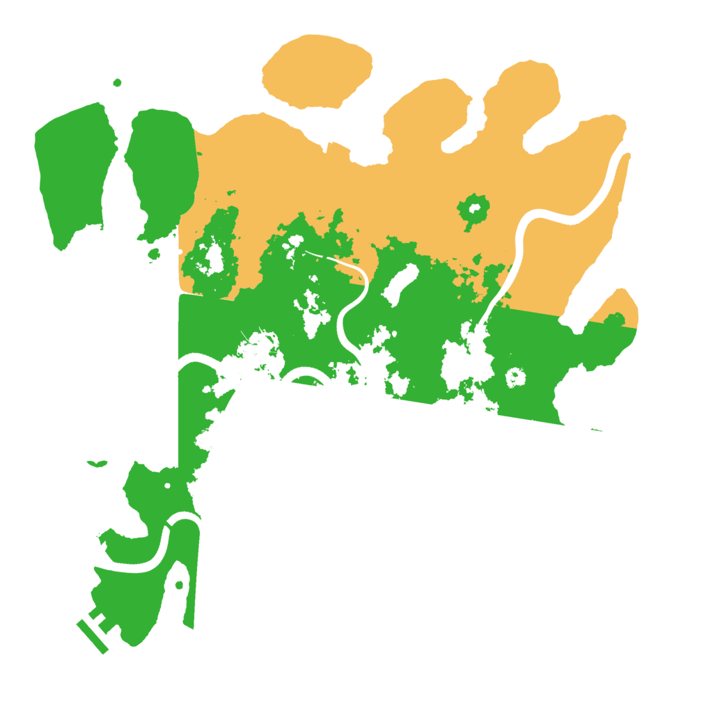 Biome Rust Map: Procedural Map, Size: 3550, Seed: 582714