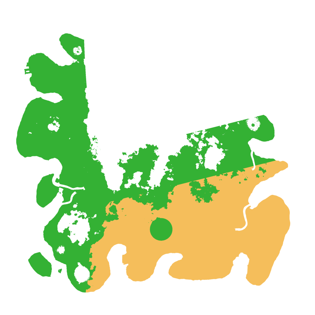 Biome Rust Map: Procedural Map, Size: 3700, Seed: 1