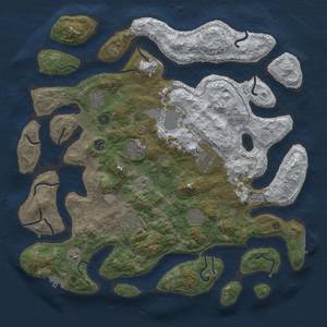 Thumbnail Rust Map: Procedural Map, Size: 4500, Seed: 1234567890, 18 Monuments