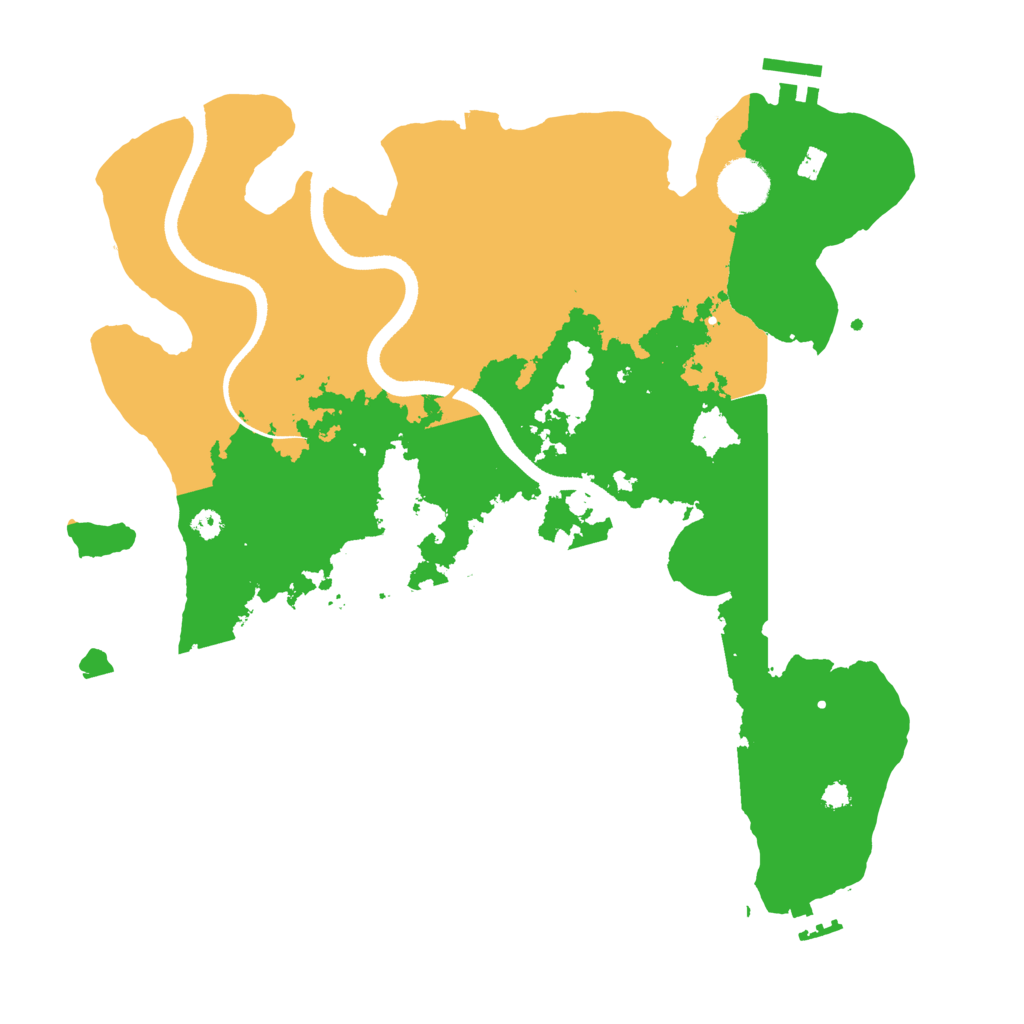 Biome Rust Map: Procedural Map, Size: 3500, Seed: 688251326