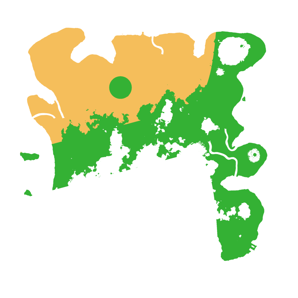 Biome Rust Map: Procedural Map, Size: 3500, Seed: 688251326