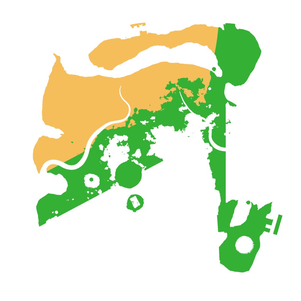 Biome Rust Map: Procedural Map, Size: 3000, Seed: 852632