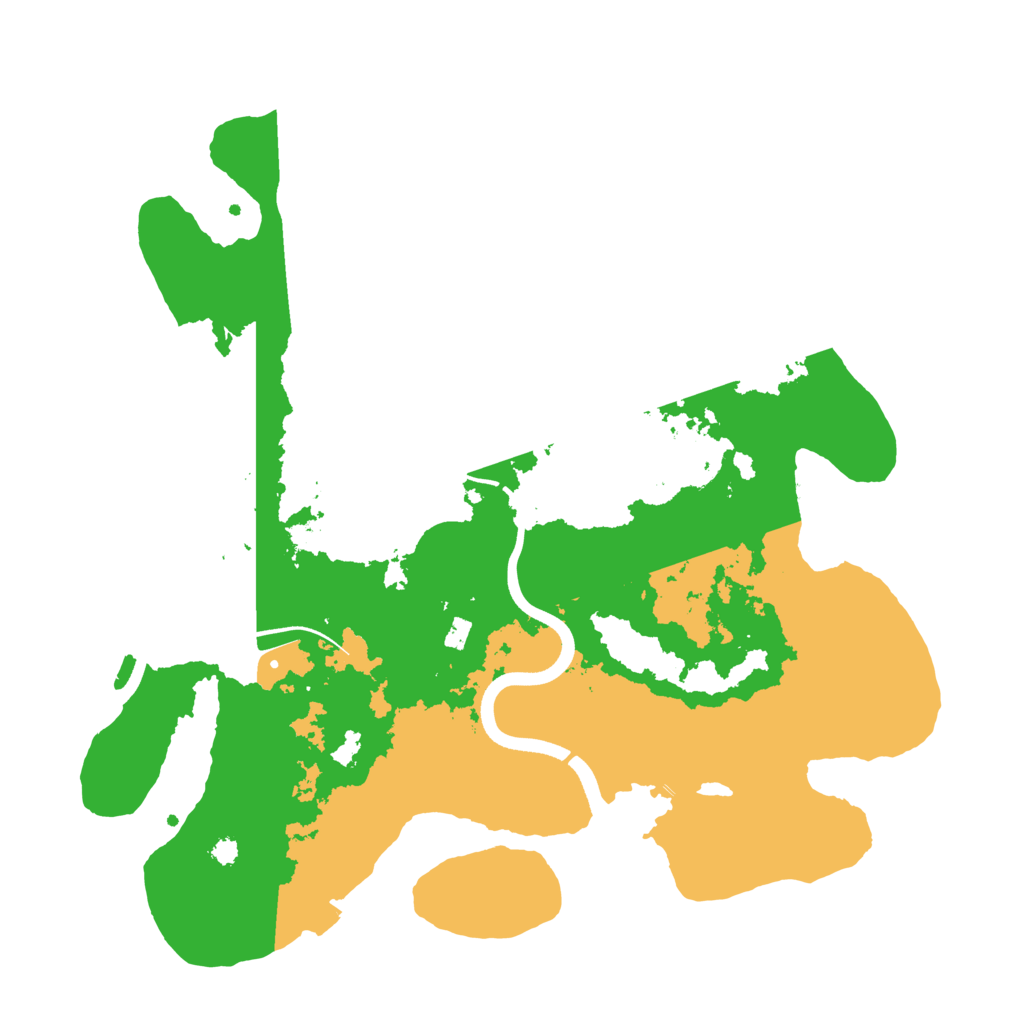 Biome Rust Map: Procedural Map, Size: 3550, Seed: 68869