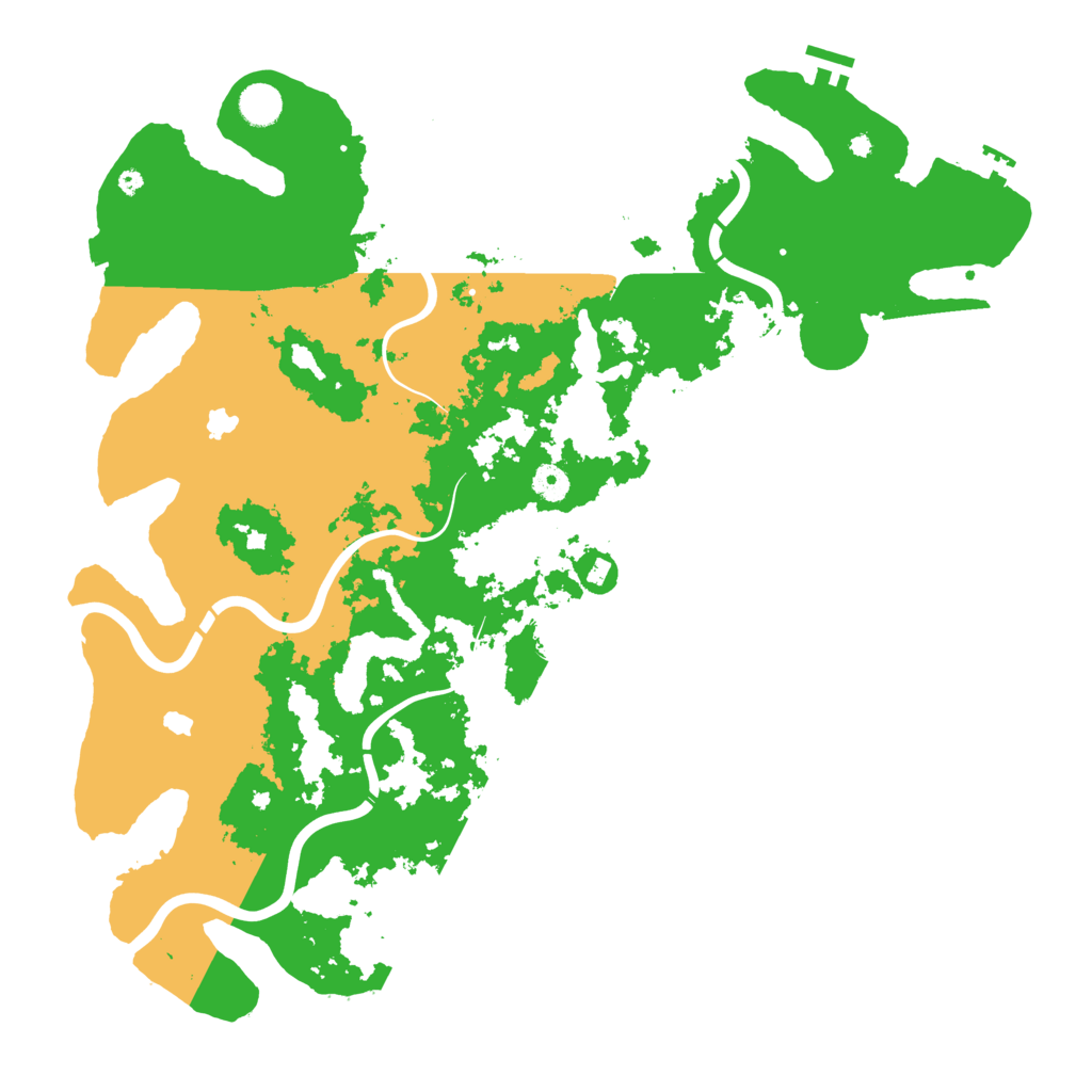 Biome Rust Map: Procedural Map, Size: 4500, Seed: 316270