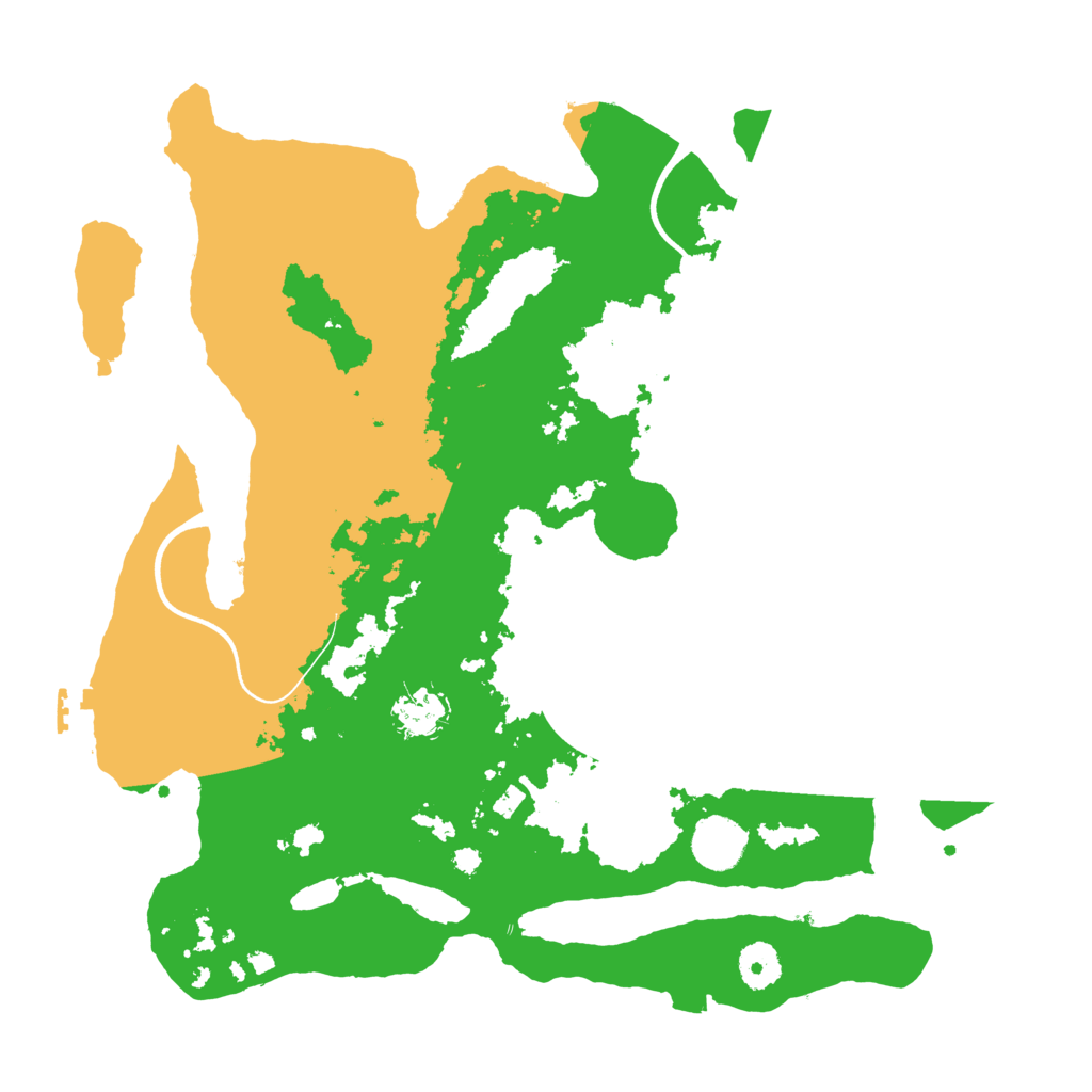 Biome Rust Map: Procedural Map, Size: 3700, Seed: 281577518