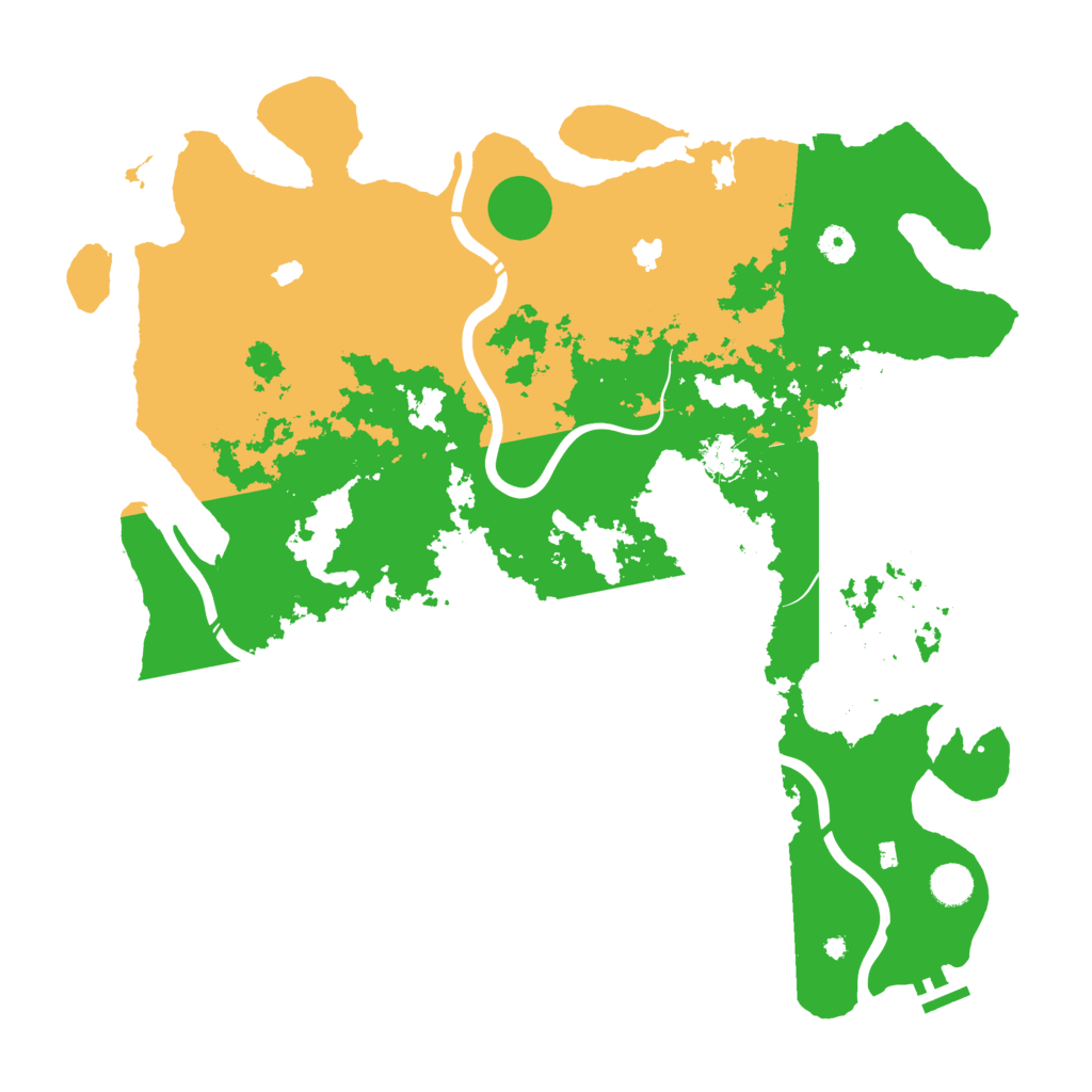 Biome Rust Map: Procedural Map, Size: 4500, Seed: 3086446