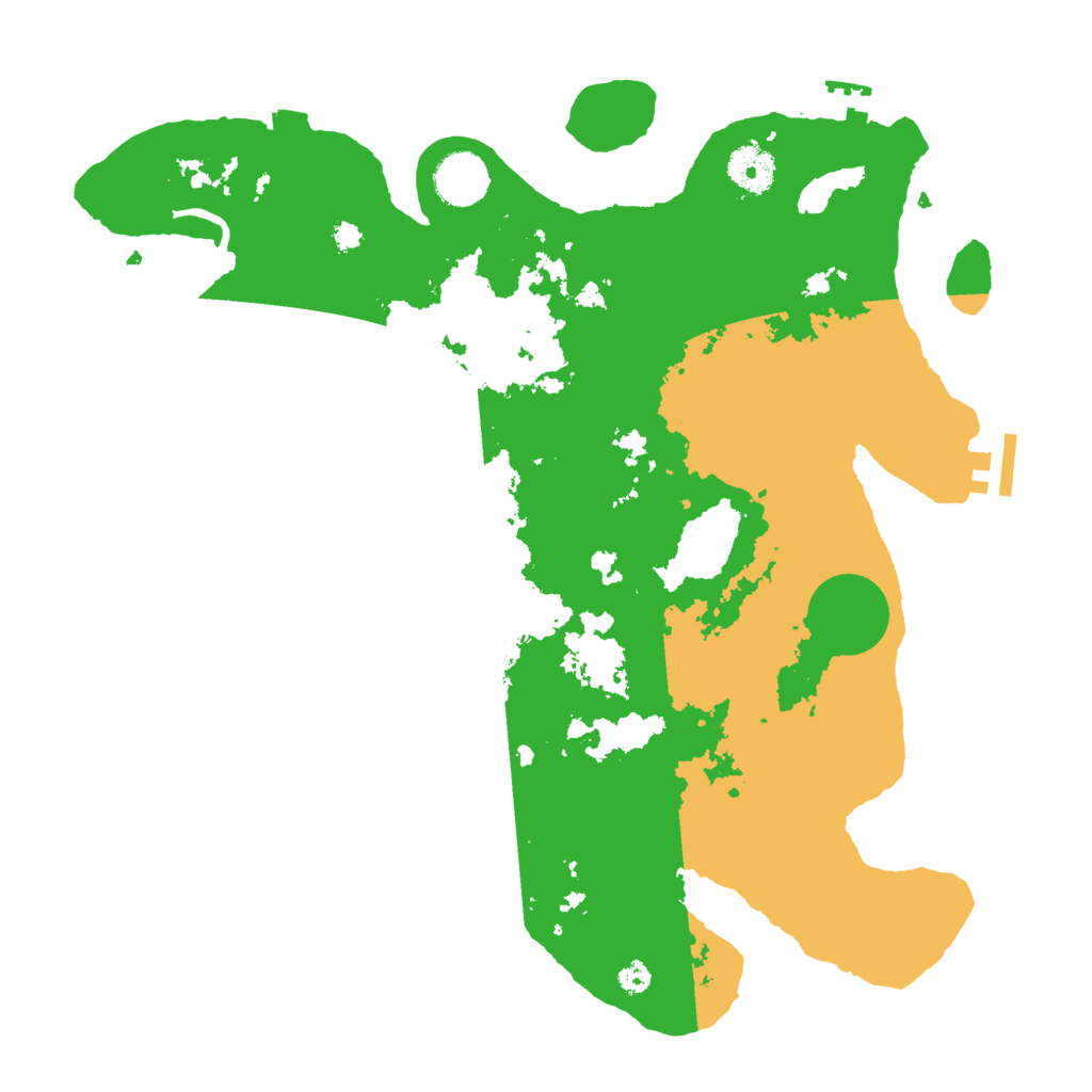 Biome Rust Map: Procedural Map, Size: 3550, Seed: 731855