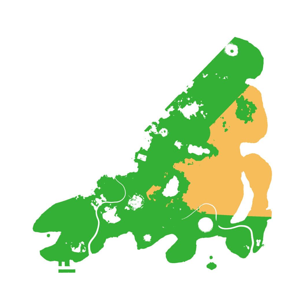 Biome Rust Map: Procedural Map, Size: 3550, Seed: 48648