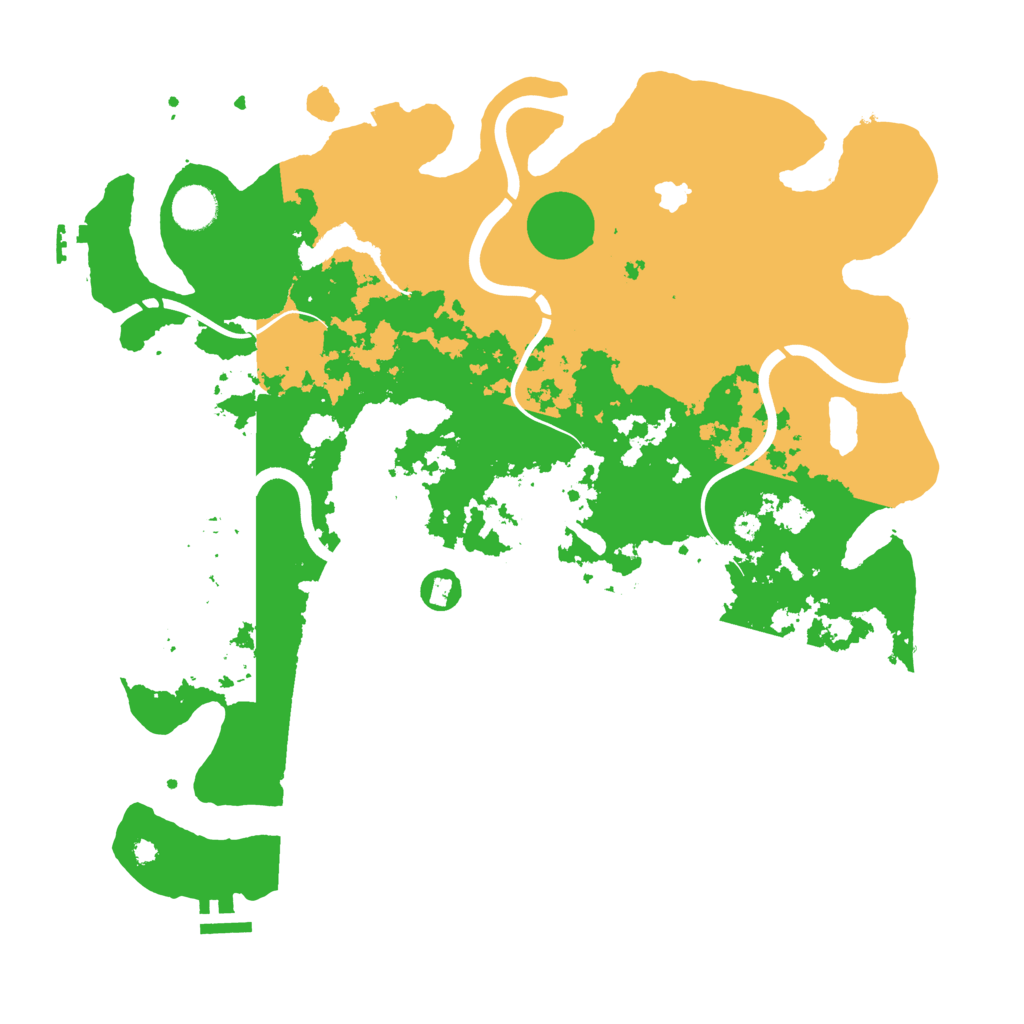 Biome Rust Map: Procedural Map, Size: 4000, Seed: 158365
