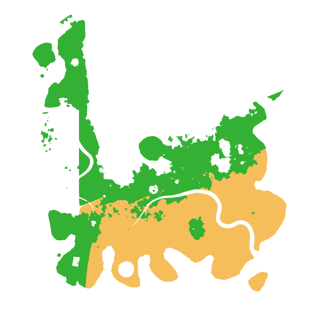 Biome Rust Map: Procedural Map, Size: 3500, Seed: 128663381