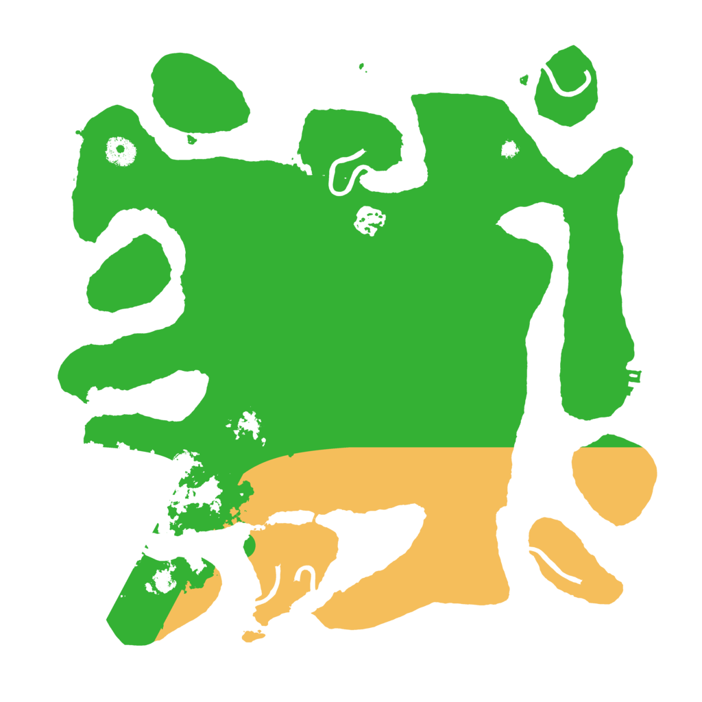 Biome Rust Map: Procedural Map, Size: 3550, Seed: 104573