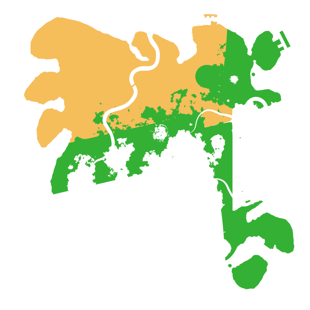 Biome Rust Map: Procedural Map, Size: 3550, Seed: 885189