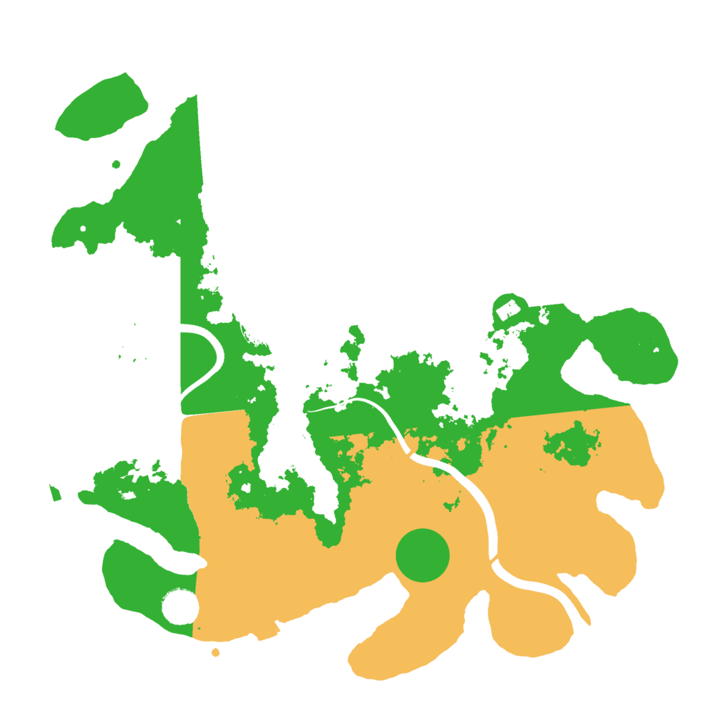 Biome Rust Map: Procedural Map, Size: 3550, Seed: 333560