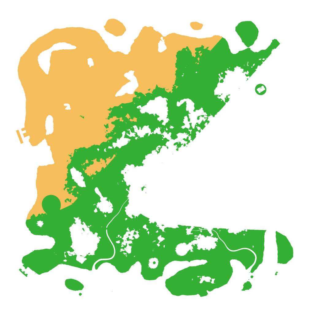 Biome Rust Map: Procedural Map, Size: 4500, Seed: 385768