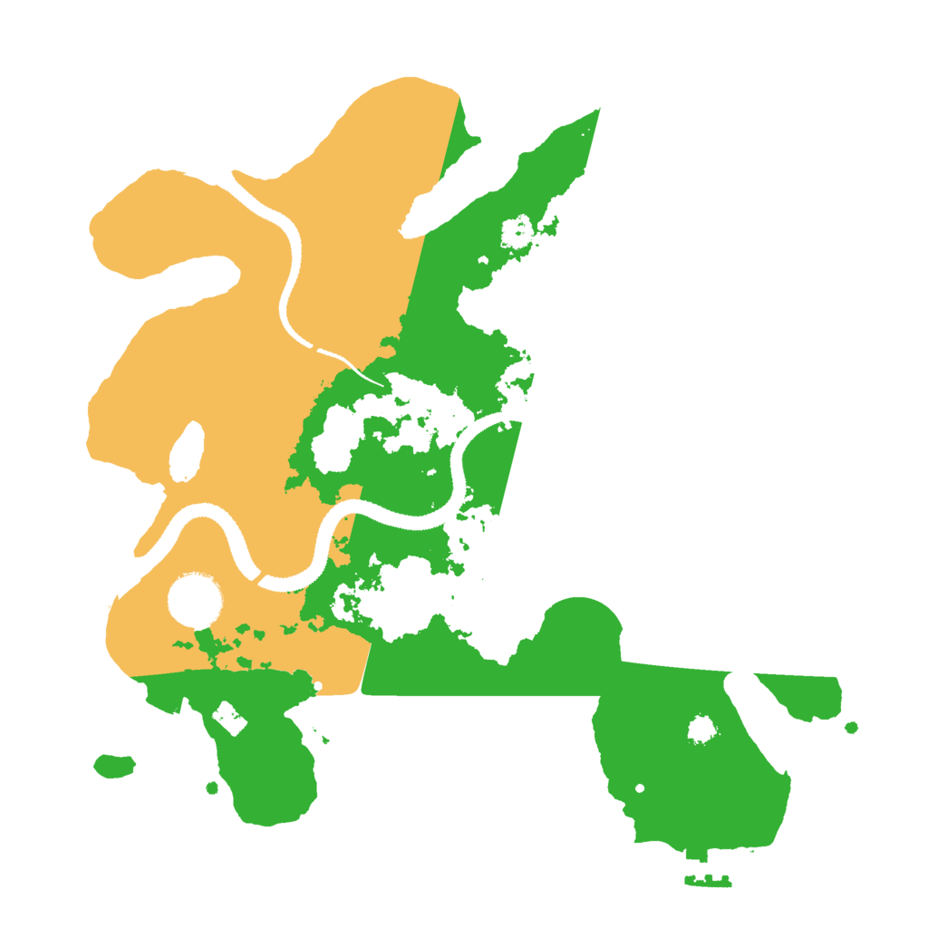 Biome Rust Map: Procedural Map, Size: 3000, Seed: 29