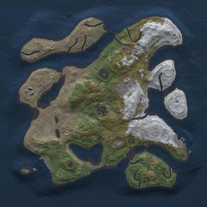 Thumbnail Rust Map: Procedural Map, Size: 3000, Seed: 29, 12 Monuments