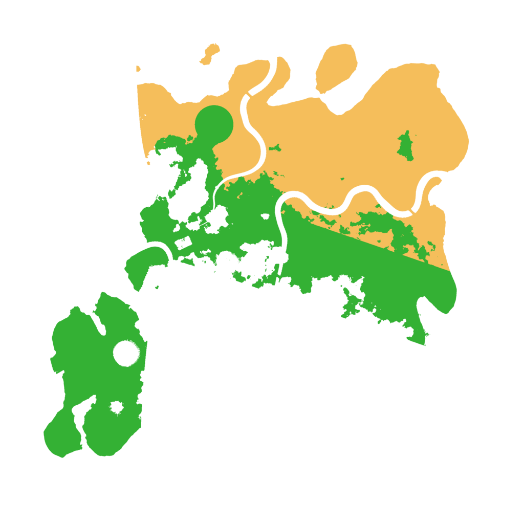 Biome Rust Map: Procedural Map, Size: 3600, Seed: 1129627452