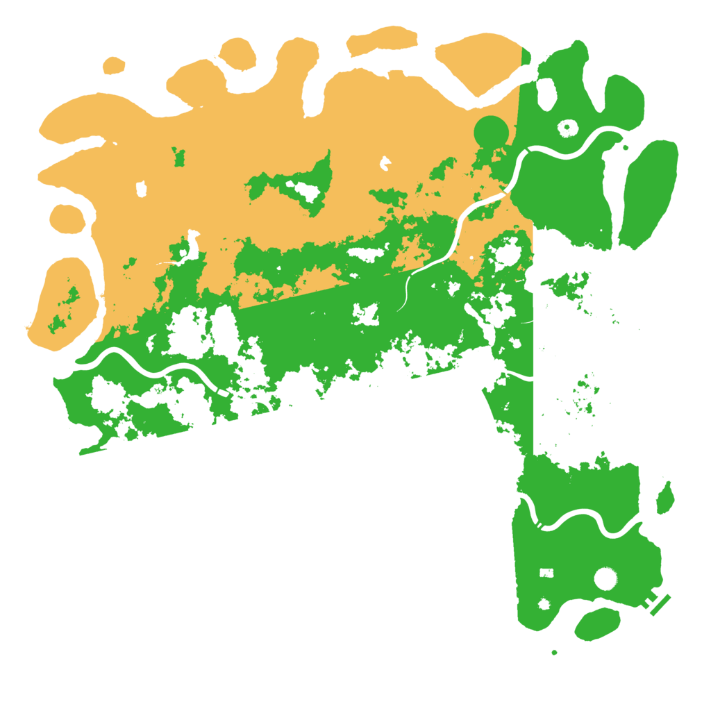 Biome Rust Map: Procedural Map, Size: 5500, Seed: 593392554