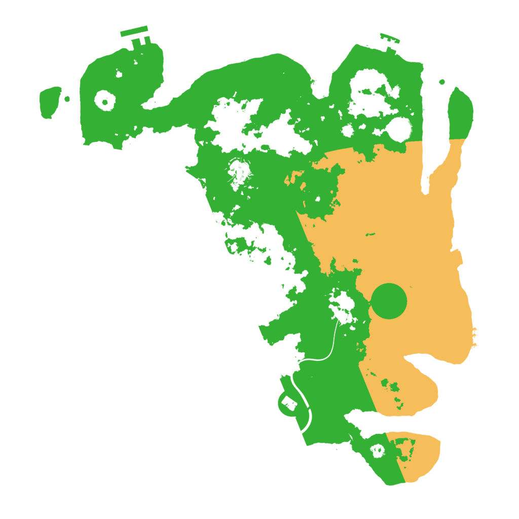 Biome Rust Map: Procedural Map, Size: 3800, Seed: 6231
