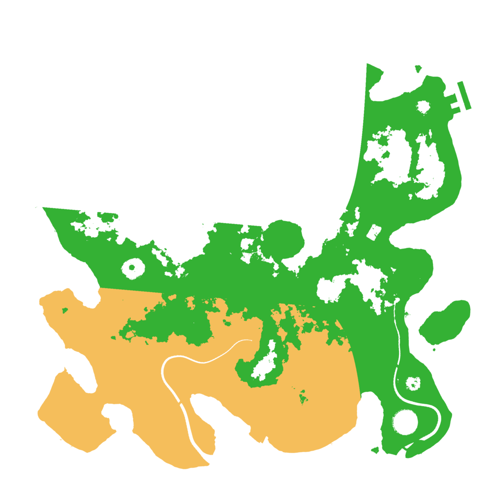 Biome Rust Map: Procedural Map, Size: 3500, Seed: 1615193583