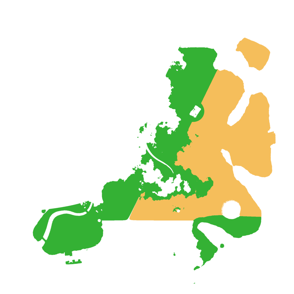 Biome Rust Map: Procedural Map, Size: 2800, Seed: 210810