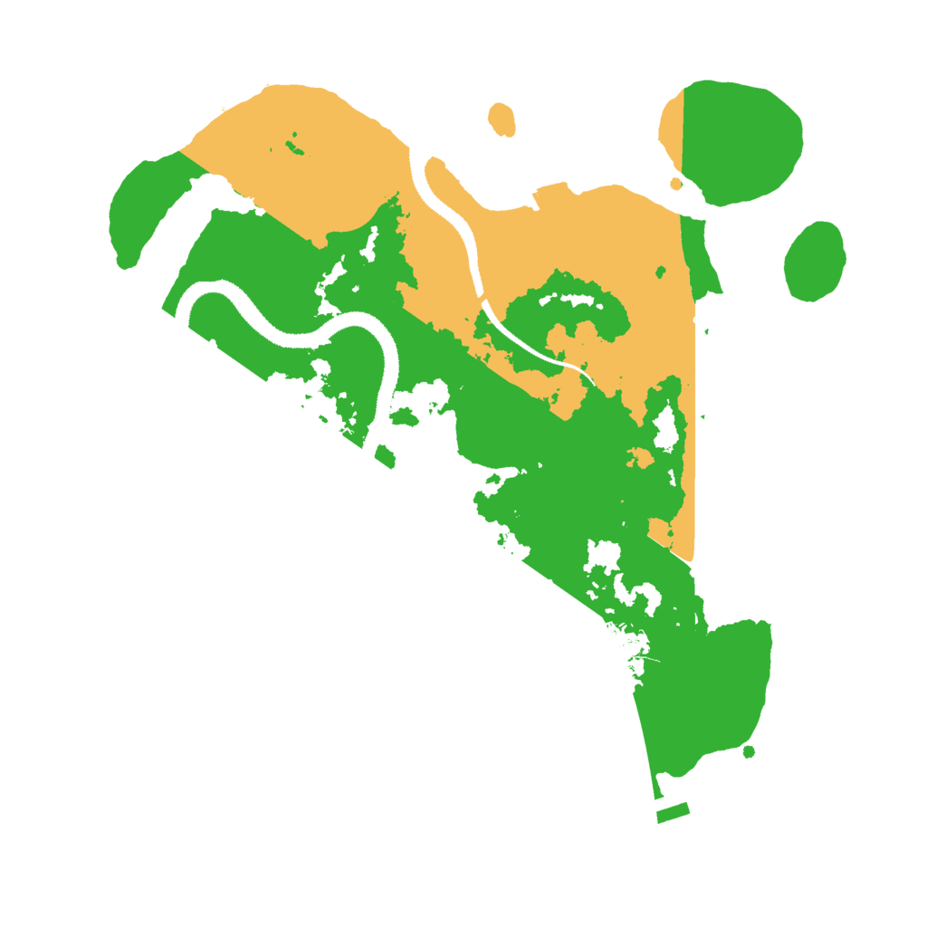 Biome Rust Map: Procedural Map, Size: 3000, Seed: 101863199