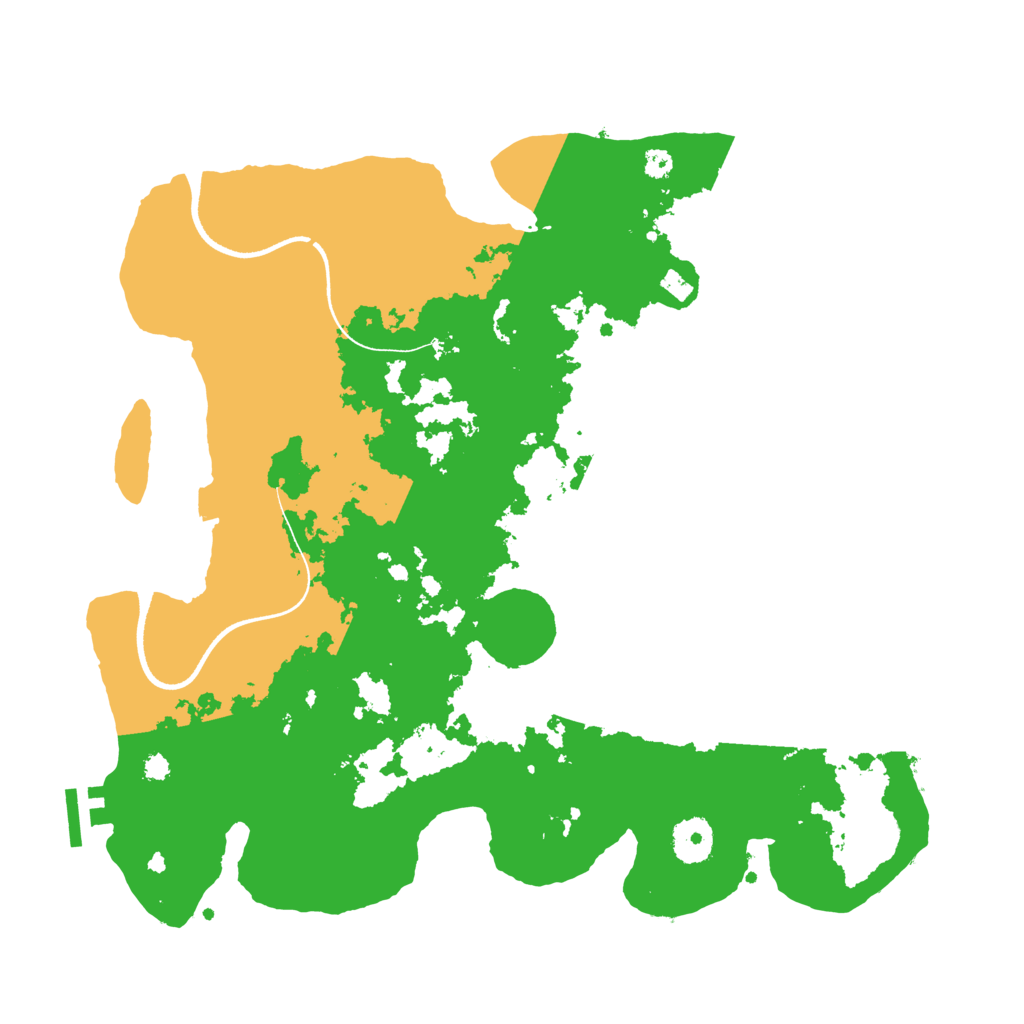 Biome Rust Map: Procedural Map, Size: 3550, Seed: 76612