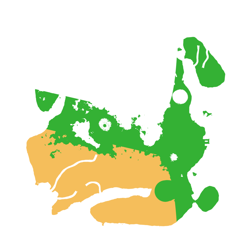 Biome Rust Map: Procedural Map, Size: 3000, Seed: 203