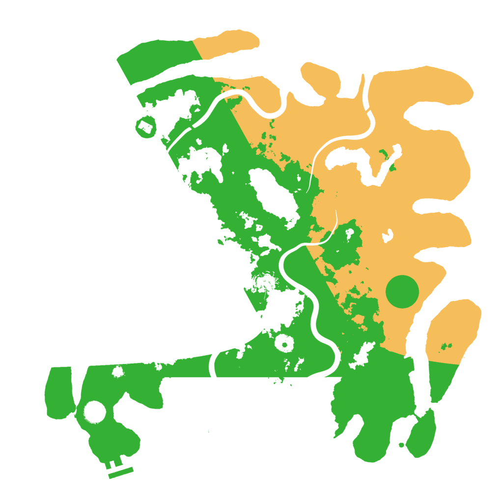Biome Rust Map: Procedural Map, Size: 4000, Seed: 322792