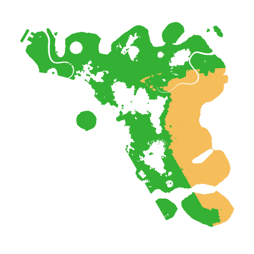 Biome Rust Map: Procedural Map, Size: 3600, Seed: 945349403